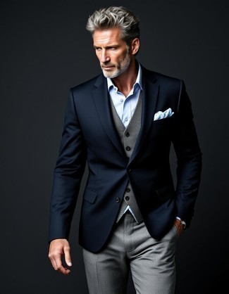 Как носить пиджак с жилетом