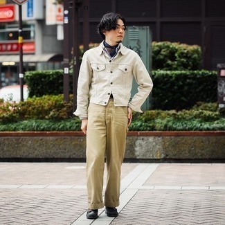 С чем носить синюю бандану мужчине