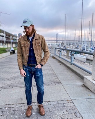 С чем носить синий ремень мужчине