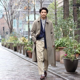 Какие длинные пальто носить с синим пиджаком