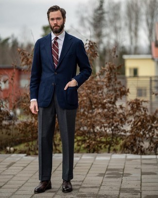 Какие оксфорды носить с синим пиджаком