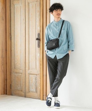 С чем носить синие топсайдеры