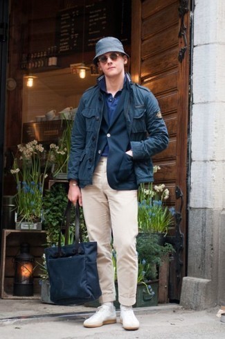 С чем носить синюю панаму мужчине