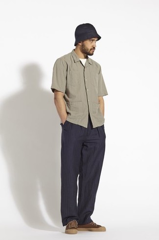 С чем носить синюю панаму мужчине