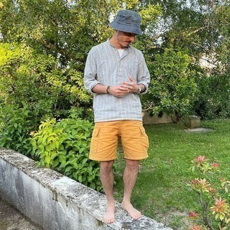 С чем носить синюю панаму мужчине