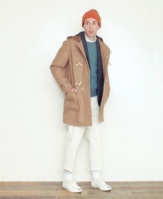 Какие пиджаки носить с синим вязаным свитером мужчине