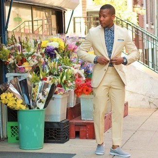 С чем носить синие часы из плотной ткани мужчине