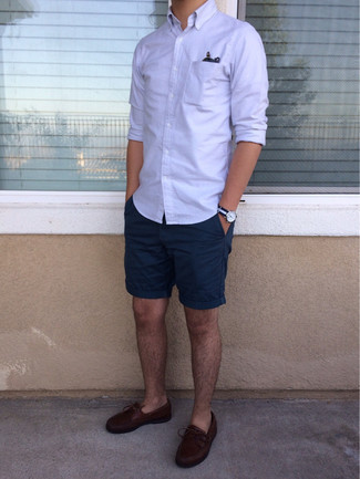 С чем носить синие часы из плотной ткани мужчине