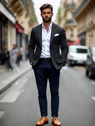 Какие туфли дерби носить с синими брюками чинос