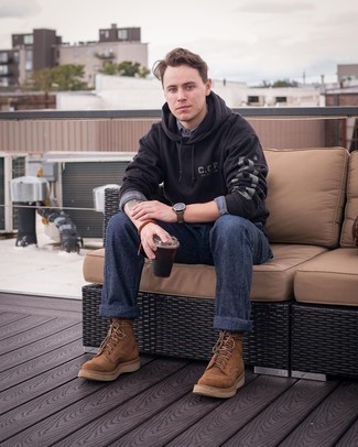 Какой худи носить с синими брюками чинос