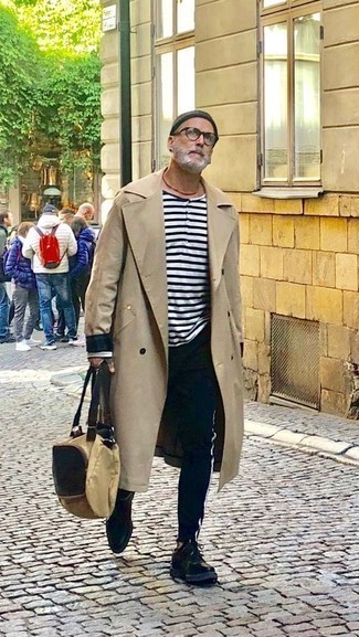 Какие плащи носить с синими брюками чинос