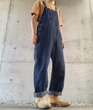 С чем носить синие джинсовые брюки мужчине