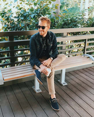 Какие брюки чинос носить с синими туфлями дерби