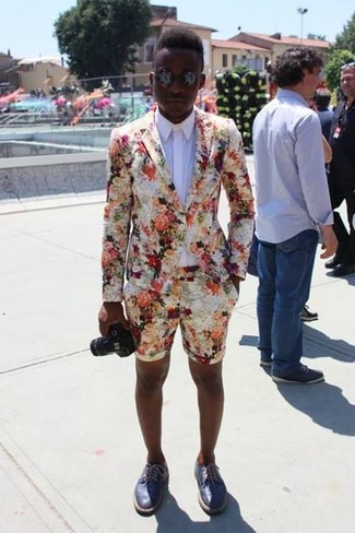 Какие шорты носить с синими туфлями дерби