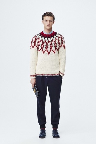 Какие спортивные штаны носить с синими туфлями дерби