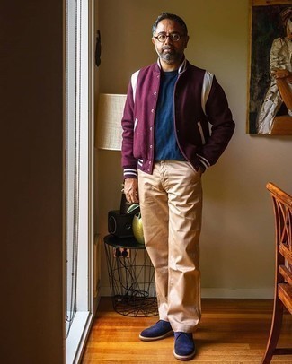 С чем носить синие ботинки дезерты