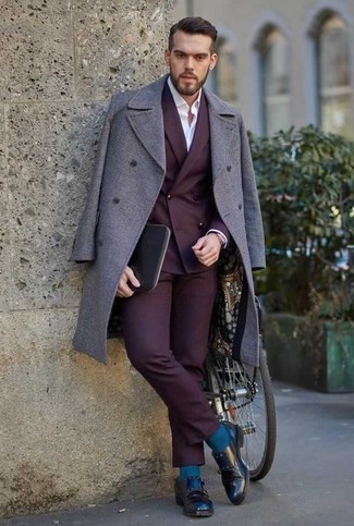 С чем носить синие монки с двумя ремешками