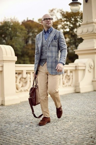 Какие монки носить с синей классической рубашкой