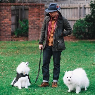 С чем носить синюю шляпу мужчине