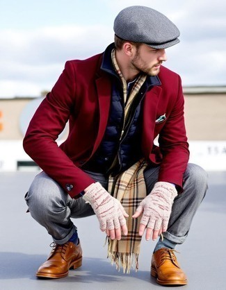 С чем носить синюю куртку мужчине