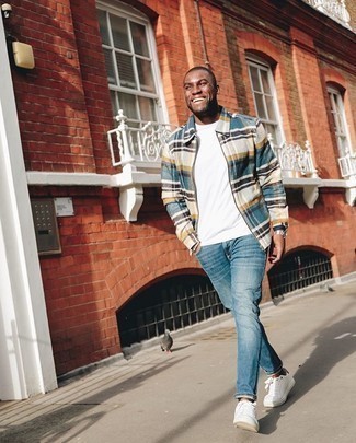 Какие куртки харрингтон носить с синими джинсами