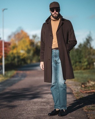 Какие лоферы носить с синими джинсами мужчине