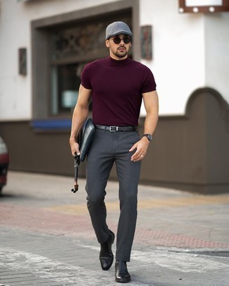 С чем носить синий кожаный мужской клатч мужчине