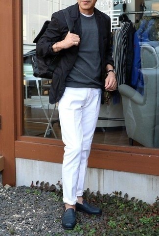 Какие пиджаки носить с синими лоферами мужчине