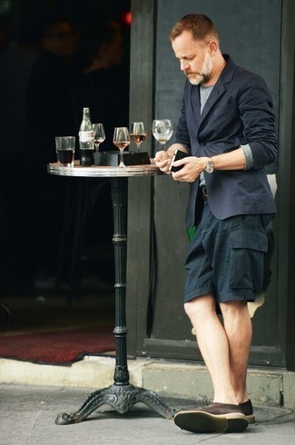 Какие туфли дерби носить с синими шортами