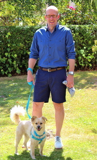 Какие туфли дерби носить с синими шортами