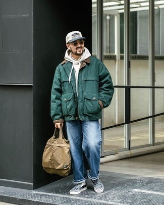 С чем носить синие слипоны мужчине