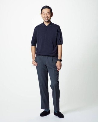 С чем носить синие носки мужчине