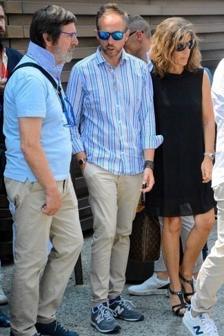 С чем носить синие солнцезащитные очки мужчине