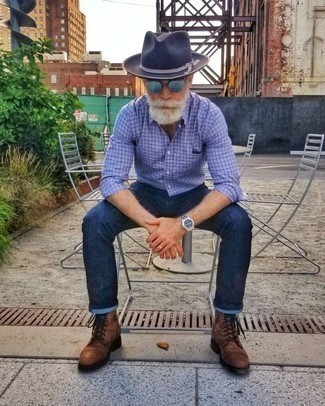 С чем носить синие солнцезащитные очки мужчине