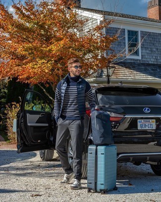 С чем носить синие солнцезащитные очки мужчине