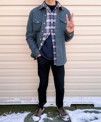 Какие туфли дерби носить с синей водолазкой