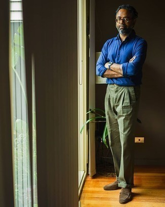 С чем носить синие часы мужчине