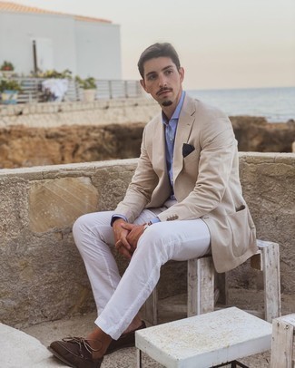 Как носить топсайдеры с брюками чинос