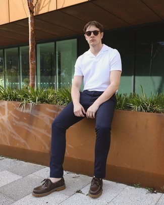 Как носить топсайдеры с брюками чинос