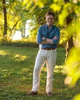 Как носить топсайдеры с джинсами