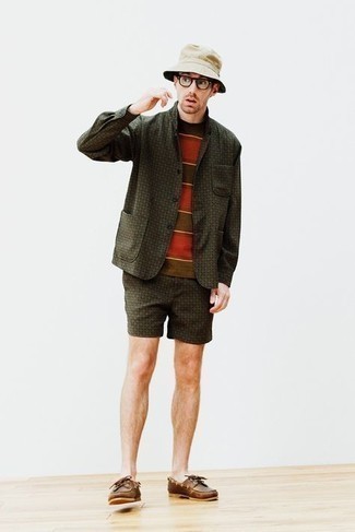 Как носить топсайдеры с шортами