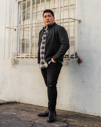 Как носить бомбер с повседневными ботинками мужчине