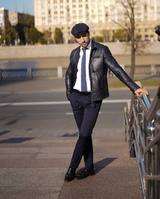 Как носить бомбер с классической рубашкой мужчине