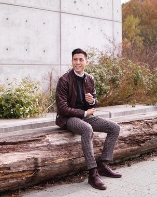 Как носить бомбер с классической рубашкой мужчине