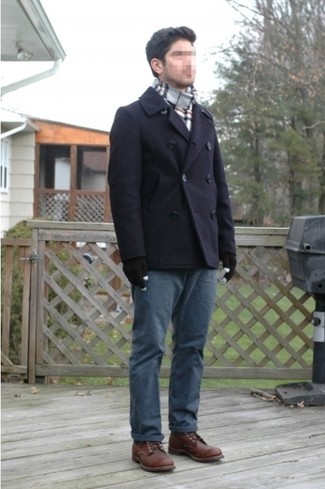 Как носить ботинки броги с полупальто