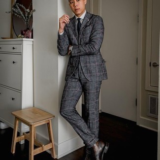 Как носить ботинки броги с костюмом