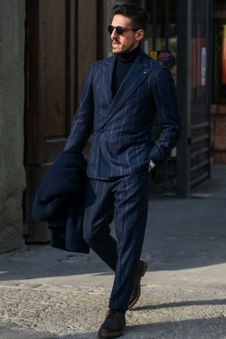 Как носить ботинки броги с водолазкой