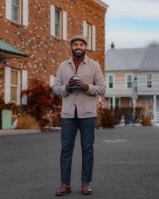 Как носить ботинки броги с водолазкой