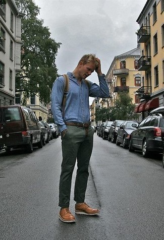 Как носить броги с джинсовой рубашкой