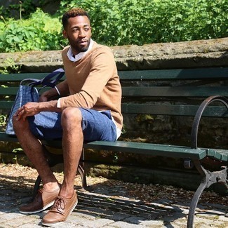 Как носить броги с шортами